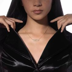 Messika Move 5/8ctw Diamond Pave Yellow Gold Pendant Necklace
