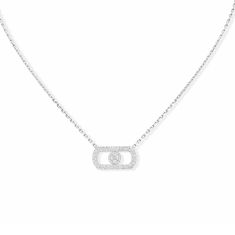 Messika Move Citizen PV 5/8ctw Diamond White Gold Pendant Necklace