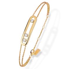 Messika Move Classique 1/4ctw Diamond Yellow Gold Bracelet