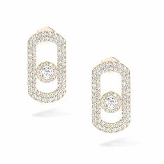 Messika So Move 1 1/3ctw Diamond Yellow Gold Earrings