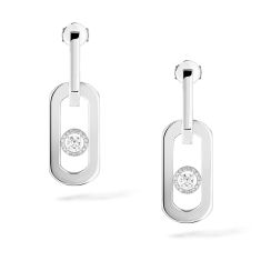 Messika So Move 1/3ctw Diamond White Gold XL Pendant Drop Earrings