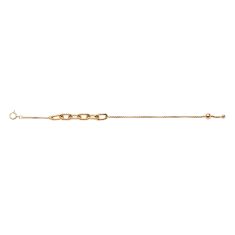 Metal Alchemist Gold-Filled Drawn Flat Lasso Chain Bracelet