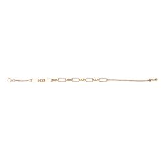 Metal Alchemist Gold-Filled Long and Short Lasso Chain Bracelet