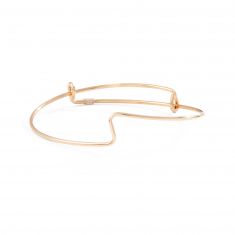 Metal Alchemist Lightning Bolt Expandable Bangle | Gold-Filled | 0.060 Wire