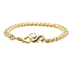 Metal Alchemist Lovechild by Snoop Dogg 3mm 14k Gold-Plated Cuban Chain Link Bracelet