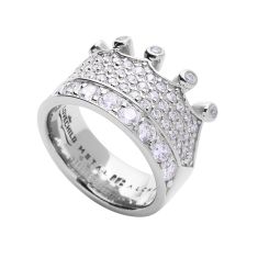 Metal Alchemist Lovechild by Snoop Dogg Broadus Prong-Set Cubic Zirconia Sterling Silver Ring