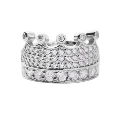 Metal Alchemist Lovechild by Snoop Dogg Broadus Prong-Set Cubic Zirconia Sterling Silver Ring