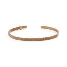 Metal Alchemist Moldable Mesh Cuff Bracelet | Chocolate-Plated | 4mm