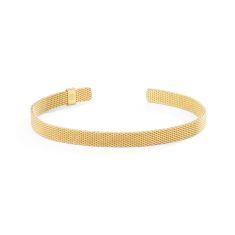 Metal Alchemist Moldable Mesh Cuff Bracelet | Gold-Plated | 6mm