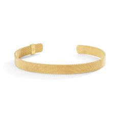 Metal Alchemist Moldable Mesh Cuff Bracelet | Gold-Plated | 8mm