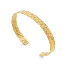 Metal Alchemist Moldable Mesh Cuff Bracelet | Gold-Plated | 8mm