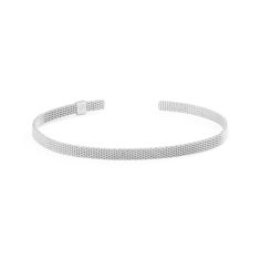 Metal Alchemist Moldable Mesh Cuff Bracelet | Sterling Silver | 4mm