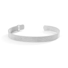 Metal Alchemist Moldable Mesh Cuff Bracelet | Sterling Silver | 8mm