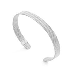 Metal Alchemist Moldable Mesh Cuff Bracelet | Sterling Silver | 8mm