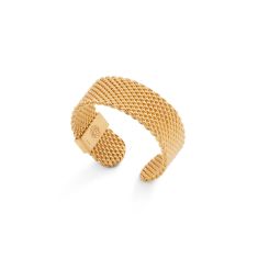 Metal Alchemist Moldable Mesh Ring | Gold-Plated | 8mm