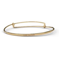 Metal Alchemist POSY I Love You Mom Expandable Bangle Bracelet | Gold-Filled