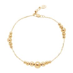 Metal Alchemist Precious Metals Graduated Beaded Gold-Filled Bracelet