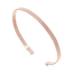 Metal Alchemist Woven Armor 4mm Rose Gold-Filled Cuff Bracelet