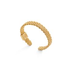 Metal Alchemist Woven Armor 6mm Gold-Filled Ring