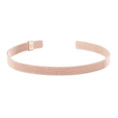 Metal Alchemist Woven Armor 6mm Rose Gold-Filled Cuff Bracelet