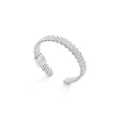 Metal Alchemist Woven Armor 6mm Sterling Silver Ring