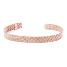 Metal Alchemist Woven Armor 8mm Rose Gold-Filled Cuff Bracelet