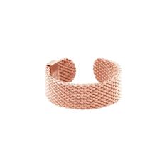 Metal Alchemist Woven Armor 8mm Rose Gold-Filled Ring - Size 8-10