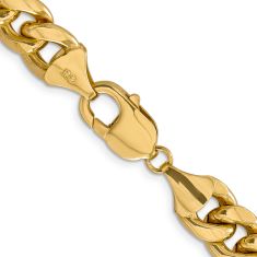 Miami Cuban 10k Yellow Gold Chain Necklace 11mm