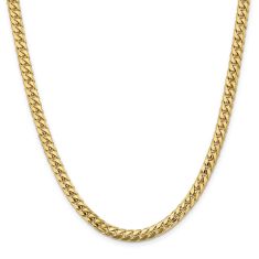 Miami Cuban 10k Yellow Gold Chain Necklace 5.5mm