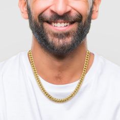 Miami Cuban 10k Yellow Gold Chain Necklace 5.5mm