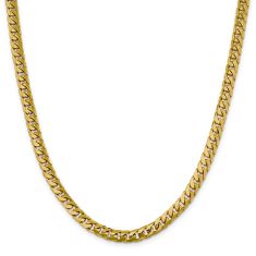 Miami Cuban 10k Yellow Gold Chain Necklace 6mm