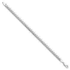 Miami Cuban 14k White Gold Chain Bracelet 5mm