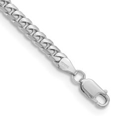Miami Cuban 14k White Gold Chain Bracelet 5mm