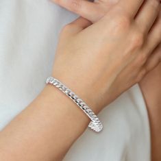 Miami Cuban 14k White Gold Chain Bracelet 5mm