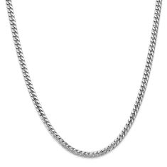 Miami Cuban 14k White Gold Chain Necklace 4.3mm