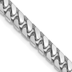 Miami Cuban 14k White Gold Chain Necklace 4.3mm
