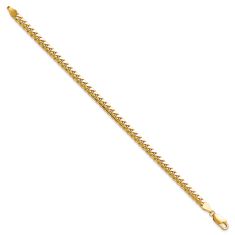 Miami Cuban 14k Yellow Gold Chain Bracelet 4.3mm