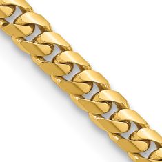 Miami Cuban 14k Yellow Gold Chain Necklace 5mm