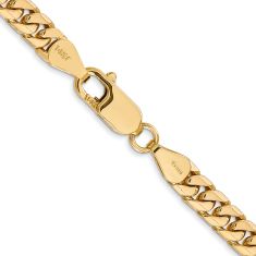 Miami Cuban 14k Yellow Gold Chain Necklace 5mm
