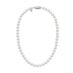 MIKIMOTO 6.5-7mm Akoya Cultured Pearl White Gold Strand Necklace