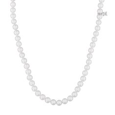 MIKIMOTO 6.5x6mm Akoya Cultured Pearl White Gold Strand Necklace