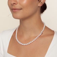 MIKIMOTO 9x7mm Akoya Cultured Pearl Strand - 18 Inches