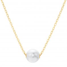 MIKIMOTO Akoya Cultured Pearl Pendant in Yellow Gold