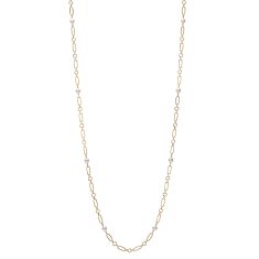 MIKIMOTO M Code Akoya Cultured Pearl Necklace in Yellow Gold