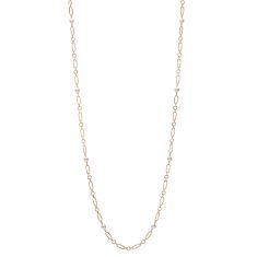 MIKIMOTO M Code Akoya Cultured Pearl Necklace in Yellow Gold