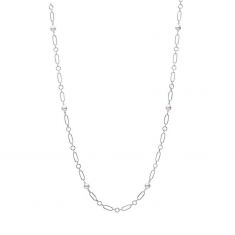 MIKIMOTO M Code Akoya Cultured Pearl Necklace, White Gold