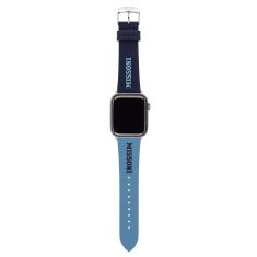 Missoni Lettering Apple Watch Strap Blue Leather 42mm, 44mm, and 45mm - SLMW1016SG