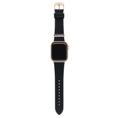 Missoni Zigzag Apple Watch Strap Black Leather 38mm, 40mm, and 41mm - SLMW1009RGL