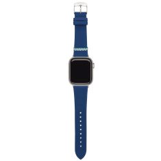 Missoni Zigzag Apple Watch Strap Blue Leather 38mm, 40mm, and 41mm - SLMW1004ZSL