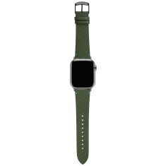 Missoni Zigzag Apple Watch Strap Green Leather | 42mm, 44mm, & 45mm | SLMW1003GG